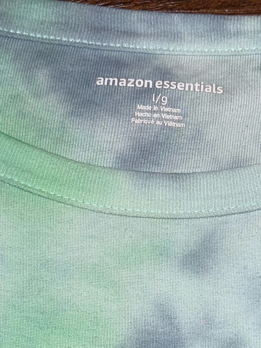 Handmade Geode Tie-Dye Retro Short Sleeve Shirt Cotton Y2K Blue Green Size L - Picture 8 of 8
